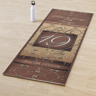 19. Hochzeitstag Dunkle Bronze Yogamatte