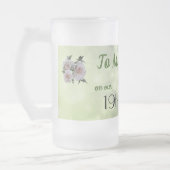 19. Hochzeitstag Mattglas Bierglas (Links)