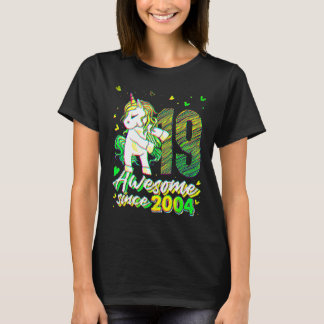 19 Jahre alte Einhorn-Flossing 19. Geburtstag Unic T-Shirt