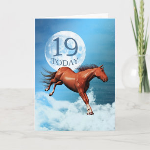 19 Jahre alte Geburtstagskarte mit Spirituosen Karte