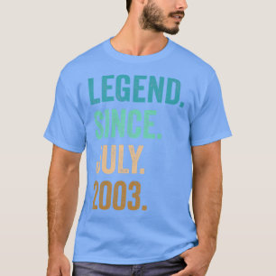19 Jahre alte Legende seit Juli 2003 19. Geburtsta T-Shirt