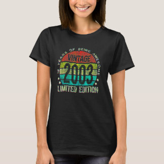 19 Jahre alte limitierte Auflage 2003 19. Geburtst T-Shirt