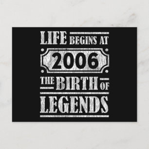19 Jahre alter Tag Epische Legende 19. Geburtstags Postkarte