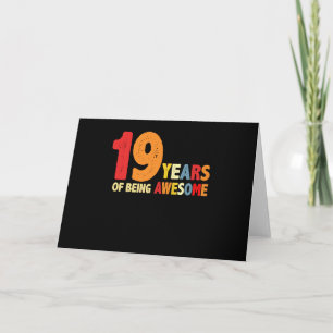 19 Jahre Phantastischer Geschenke 19 Jahre alt Karte