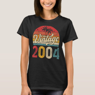 19 Jahre Vintag 2004 Jungen und Mädchen 19. Geburt T-Shirt