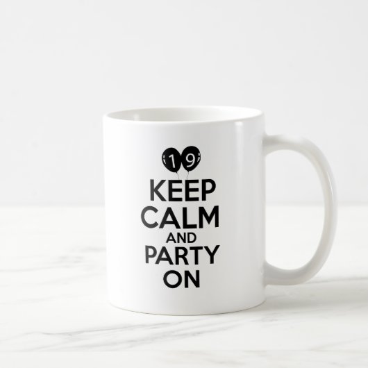 19. Jahrgeburtstagsentwürfe Kaffeetasse (Rechts)