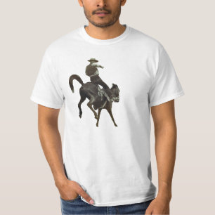19. Jahrhundert Vintage Cowboy Bucking Bronco T-Shirt