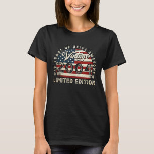 19-jährig  Vintage 2004 Amerikanische Flagge 19. G T-Shirt