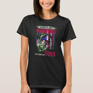 19-jähriger Hirschjäger, geboren 2003, 19. Geburts T-Shirt