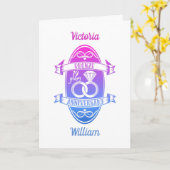 19-jähriges traditionelles Bronzebrächtchen Karte (Gelbe Blume)