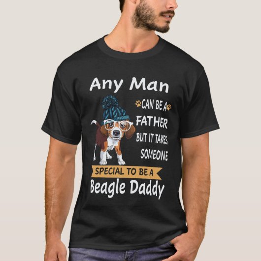 19 Jeder Mann - Beagle Daddy Beagle T-Shirt (Vorderseite)