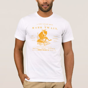 19. Jh. Marks Twains springender Frosch, orange T-Shirt