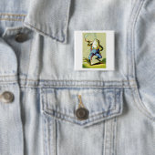 19. Jh. Pfeife rauchender Frosch Button (Beispiel)