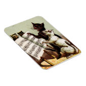 19. Jh. singende Katzen Magnet (Rechte Seite)