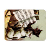 19. Jh. singende Katzen Magnet (Horizontal)