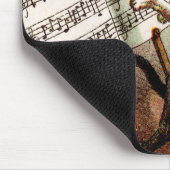 19. Jh. singende Katzen Mousepad (Ecke)