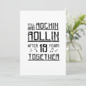 19. Jubiläum - 19 Jahre Paare - Geschenk Karte (Stehend Vorderseite)