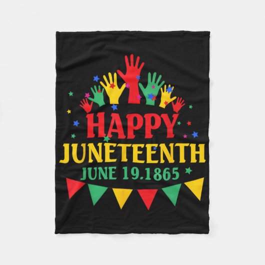 19. Juni 1865 Afrikanischer Amerikaner Bla Fleecedecke (Vorderseite)