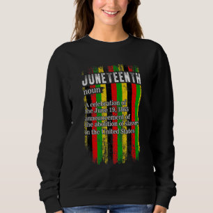 19. Juni 1865 Afrikanischer Flag Afro Free-ish Sweatshirt