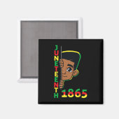 19. Juni 1865 Cool Brown Skin King B Magnet (Vorderseite/Rückseite)
