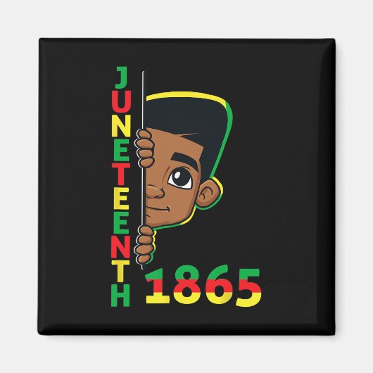 19. Juni 1865 Cool Brown Skin King B Magnet (Vorne)
