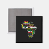 19. Juni 1865 Freedom African Black He Magnet (Vorderseite/Rückseite)