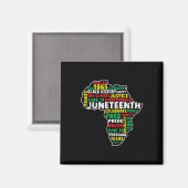 19. Juni 1865 Freedom African Black He Magnet (Vorderseite/Rückseite)