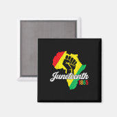 19. Juni 1865 Freedom African Black He Magnet (Vorderseite/Rückseite)