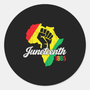 19. Juni 1865 Freedom African Black He Runder Aufkleber