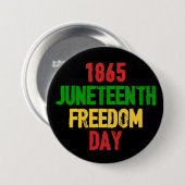 19. Juni 1865 Freiheit Button (Vorne & Hinten)