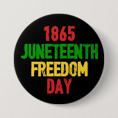 19. Juni 1865 Freiheit Button (Vorderseite)