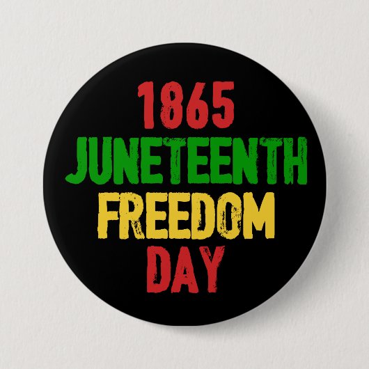 19. Juni 1865 Freiheit Button (Vorderseite)