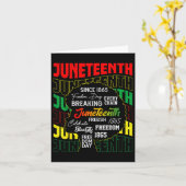 19. Juni 1865 Freiheitstag Afrika 19. Juni Karte (Gelbe Blume)