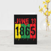 19. Juni 1865 Karte (Gelbe Blume)