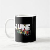 19. Juni 1865 Proud Black Freedom Day Kaffeetasse (Links)