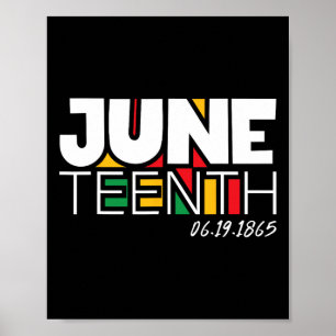 19. Juni 1865 Proud Black Freedom Day Poster
