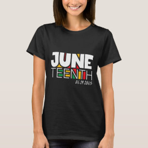 19. Juni 1865 Proud Black Freedom Day T-Shirt