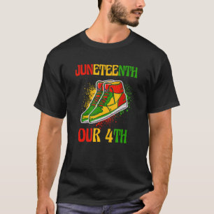 19. Juni 1865 Schwarze Afrikanische Amerikanische T-Shirt