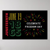 19. Juni 1865 Schwarze Feuerwerke Poster (Vorne)