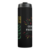 19. Juni 1865 Schwarze Feuerwerke Thermosbecher (Vorderseite)