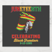 19. Juni 1865: Schwarze Freiheit Schaumweinetikett (Einzelnes Label)