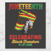 19. Juni 1865: Schwarze Freiheit Weinetikett (Einzelnes Label)