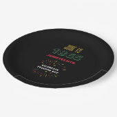 19. Juni 1865 Schwarze Geschichte Feuerwerke Pappteller (Schrägansicht)