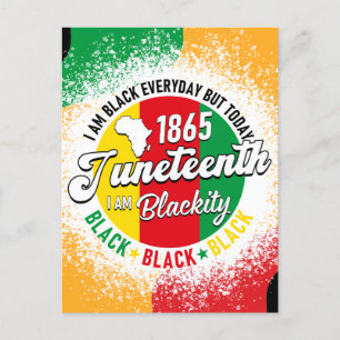 19. Juni 1865 schwarze Königinnen melanin Könige Postkarte