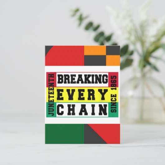 19. Juni 1865 schwarze Königinnen melanin Könige Postkarte (Stehend Vorderseite)