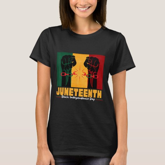 19. Juni 1865 Schwarzer Unabhängigkeitstag T-Shirt (Vorderseite)