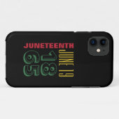19. Juni 1865 Typografie Schwarze Geschichte Case-Mate iPhone Hülle (Rückseite (Horizontal))