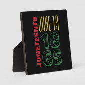 19. Juni 1865 Typografie Schwarze Geschichte Fotoplatte (Vorderseite)