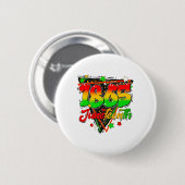 19. Juni 2024 Feiern Black Freedom 1865 Histo Button (Vorne & Hinten)