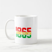 19. Juni 2024 Feiern Black Freedom 1865 Histo Kaffeetasse (Links)